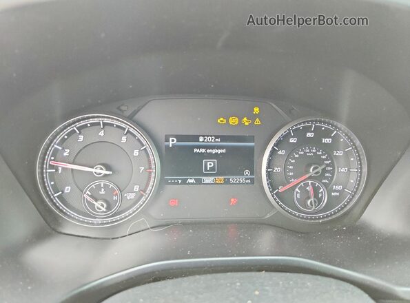 5NMS24AJ3NH411241 2022 HYUNDAI SANTA Blue Սարքավորումների վահանակի տեսք