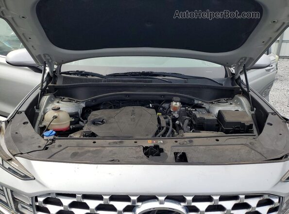 5NMS24AJ5NH462126 2022 HYUNDAI SANTA Silver Widok komory silnika