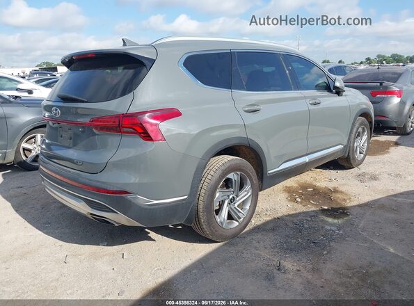 5NMS24AJ6MH350997 2021 HYUNDAI SANTA FE Серый Задняя правая четверть