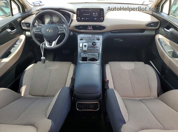 5NMS24AJ6NH446629 2022 HYUNDAI SANTA White წინა პანელის ხედი