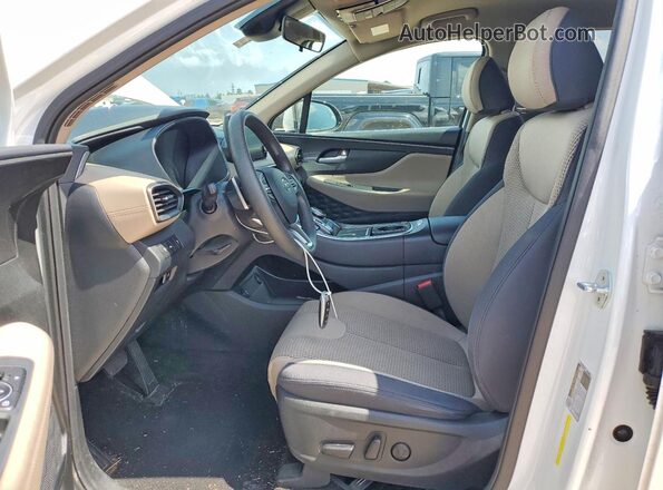 5NMS24AJ6NH446629 2022 HYUNDAI SANTA White წინა სალონის ხედი