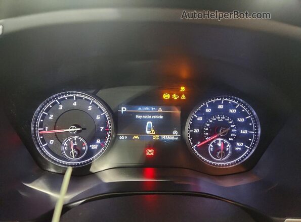 5NMS24AJ6PH539184 2023 HYUNDAI SANTA Black Instrument cluster view