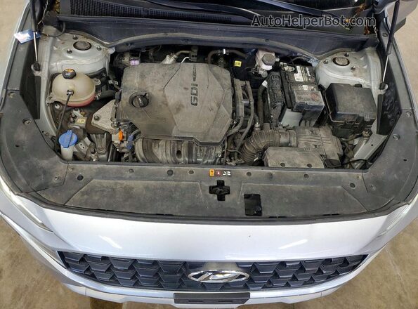 5NMS24AJ7PH550064 2023 HYUNDAI SANTA Silver Widok komory silnika