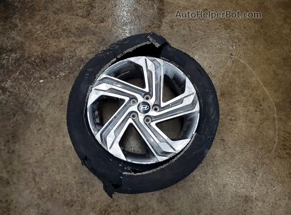 5NMS24AJ7PH550064 2023 HYUNDAI SANTA Silver Widok naklejki z numerem VIN