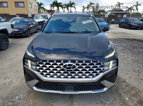 5NMS24AJ9NH388970 2022 HYUNDAI SANTA Black Widok z przodu