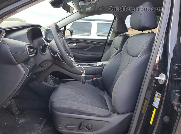 5NMS24AJ9NH388970 2022 HYUNDAI SANTA Black Widok wnętrza z przodu