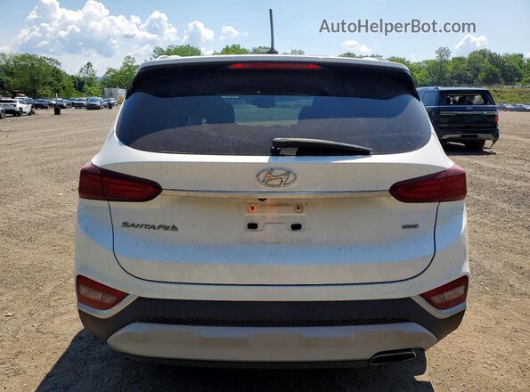 5NMS2CAD0KH102651 2019 HYUNDAI SANTA White უკანა ხედი