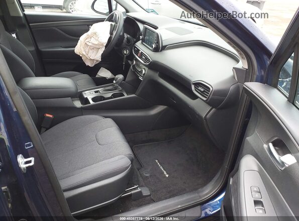 5NMS2CAD0LH233936 2020 HYUNDAI SANTA FE Dark Blue Widok wnętrza z przodu
