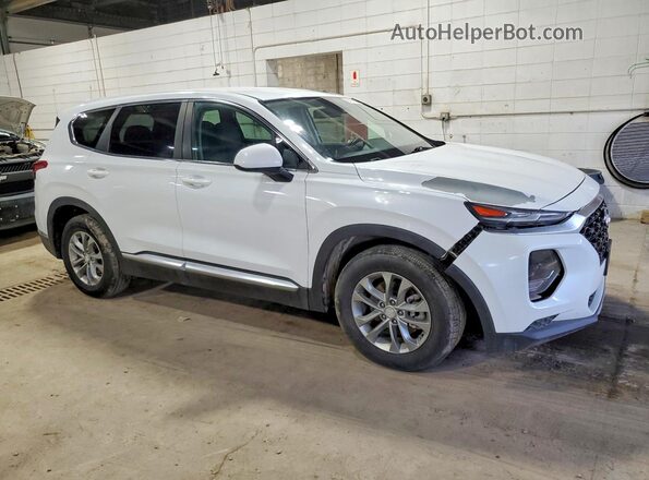 5NMS2CAD1KH084290 2019 HYUNDAI SANTA White Передня права чверть