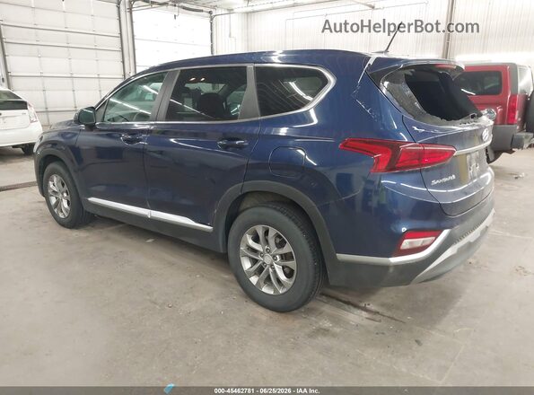 5NMS2CAD2KH122724 2019 HYUNDAI SANTA FE Синий Задняя левая четверть
