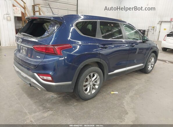 5NMS2CAD2KH122724 2019 HYUNDAI SANTA FE Синий Задняя правая четверть