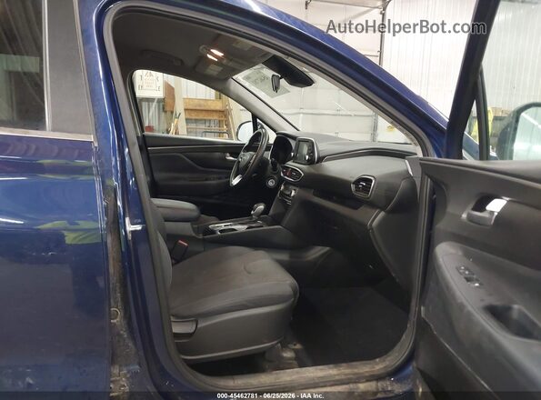 5NMS2CAD2KH122724 2019 HYUNDAI SANTA FE Синий Вид салона спереди