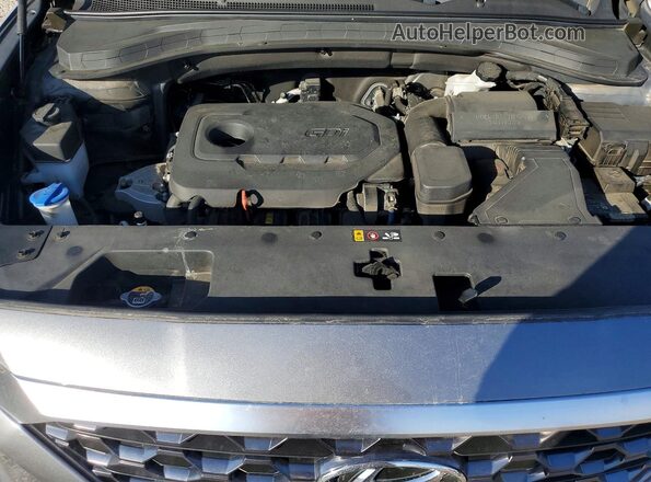 5NMS2CAD3KH093394 2019 HYUNDAI SANTA Серый Вид задней части салона