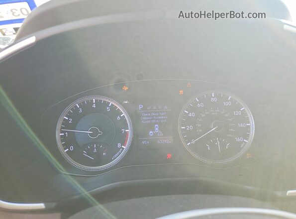 5NMS2CAD3KH093394 2019 HYUNDAI SANTA Серый Вид щитка приборов
