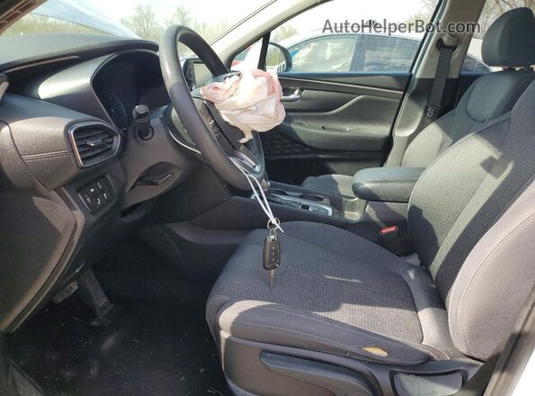 5NMS2CAD4KH051297 2019 HYUNDAI SANTA White Front interior view