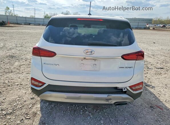 5NMS2CAD4KH051297 2019 HYUNDAI SANTA White Rear view