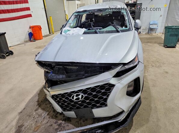 5NMS2CAD4KH093694 2019 HYUNDAI SANTA Silver წინა ხედი