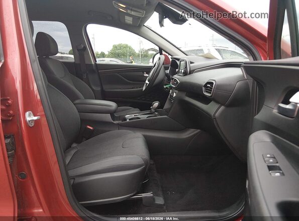 5NMS2CAD4KH102118 2019 HYUNDAI SANTA FE Красный Вид салона спереди