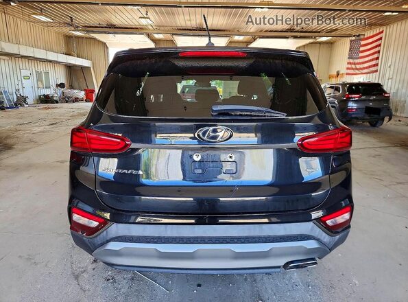 5NMS2CAD4KH113989 2019 HYUNDAI SANTA Black Vista trasera