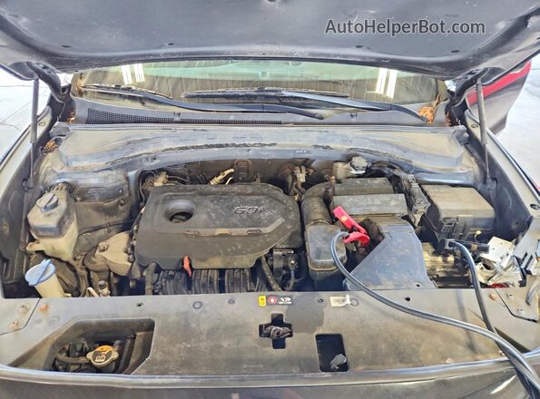 5NMS2CAD4KH113989 2019 HYUNDAI SANTA Black Vista del compartimento del motor
