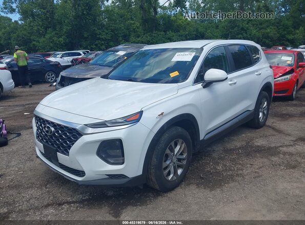 5NMS2CAD5LH286311 2020 HYUNDAI SANTA FE White წინა მარცხენა ხედი სამი მეოთხედიდან