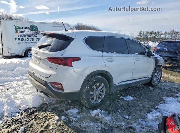 5NMS2CAD6KH060454 2019 HYUNDAI SANTA White Tył prawy