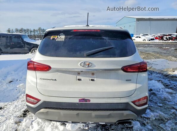 5NMS2CAD6KH060454 2019 HYUNDAI SANTA White Widok z tyłu