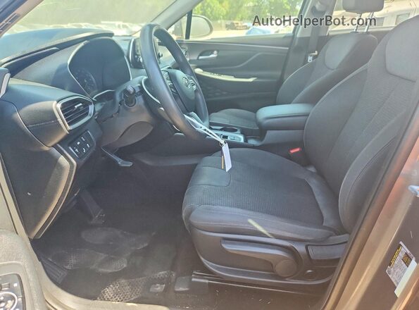5NMS2CAD7KH072113 2019 HYUNDAI SANTA Gray Vista interior delantera