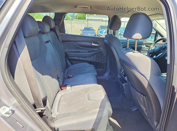 5NMS2CAD7KH072113 2019 HYUNDAI SANTA Gray Vista interior trasera