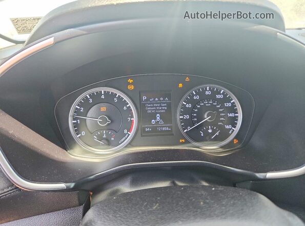 5NMS2CAD7KH072113 2019 HYUNDAI SANTA Gray Vista del cuadro de instrumentos
