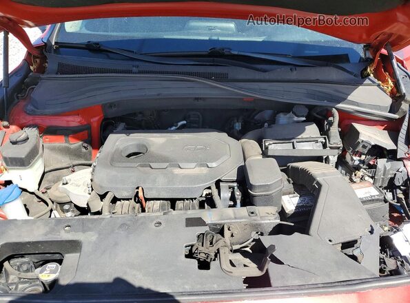 5NMS2CAD7LH170799 2020 HYUNDAI SANTA Red Widok komory silnika