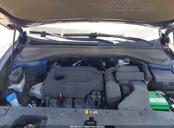 5NMS2CAD8KH097991 2019 HYUNDAI SANTA FE Синий Вид сзади
