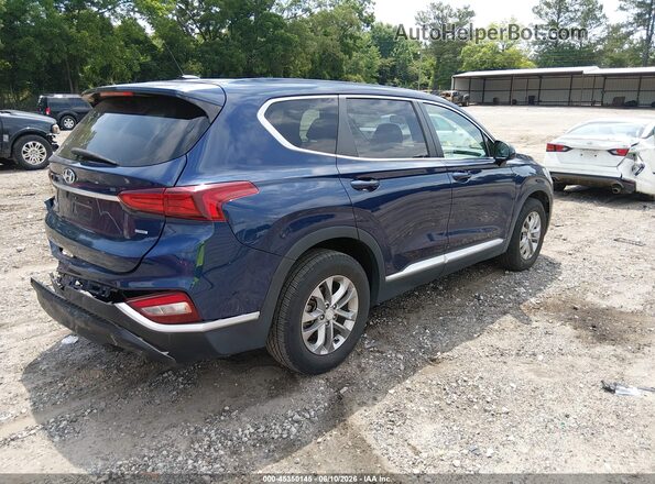 5NMS2CAD8KH120900 2019 HYUNDAI SANTA FE Blue Trasero derecho
