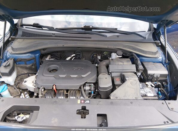 5NMS2CAD8KH120900 2019 HYUNDAI SANTA FE Blue Vista trasera