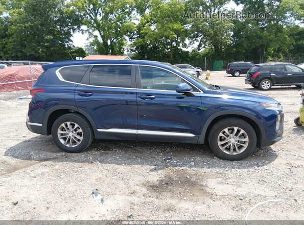 5NMS2CAD8KH120900 2019 HYUNDAI SANTA FE Blue Vista interior trasera