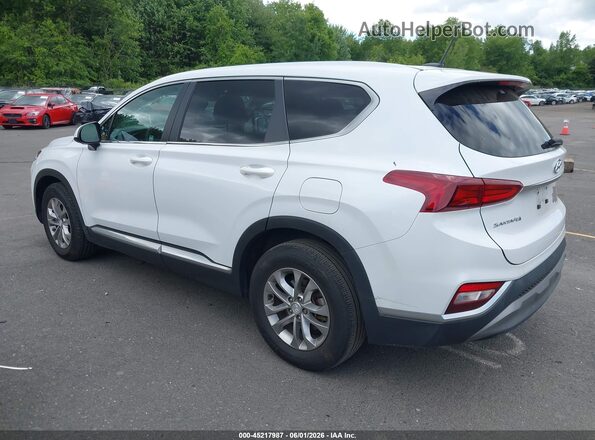 5NMS2CAD8LH289798 2020 HYUNDAI SANTA FE White Trasero izquierdo