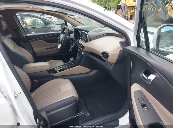 5NMS2CAD8LH289798 2020 HYUNDAI SANTA FE White Vista interior delantera