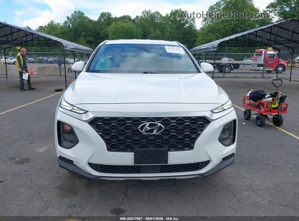 5NMS2CAD8LH289798 2020 HYUNDAI SANTA FE White Vista interior trasera
