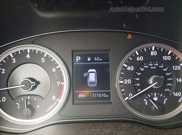 5NMS2CAD9KH039128 2019 HYUNDAI SANTA Gray Вид щитка приладів