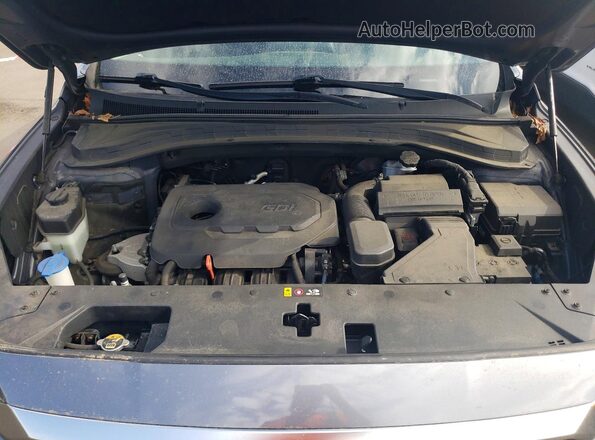 5NMS2CAD9KH039128 2019 HYUNDAI SANTA Gray Вид підкапотного простору