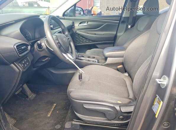 5NMS2CAD9KH039128 2019 HYUNDAI SANTA Gray Вид салону спереду