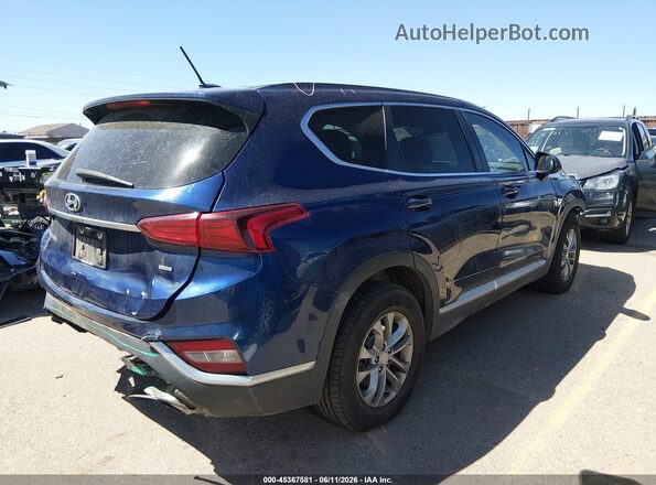 5NMS2CADXLH145542 2020 HYUNDAI SANTA FE Blue Задня права чверть