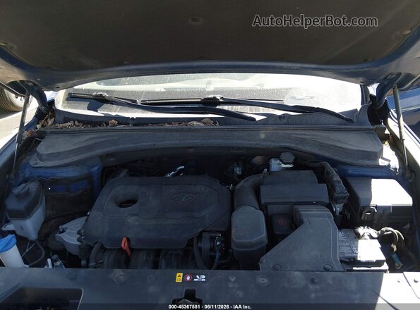 5NMS2CADXLH145542 2020 HYUNDAI SANTA FE Blue Вид ззаду