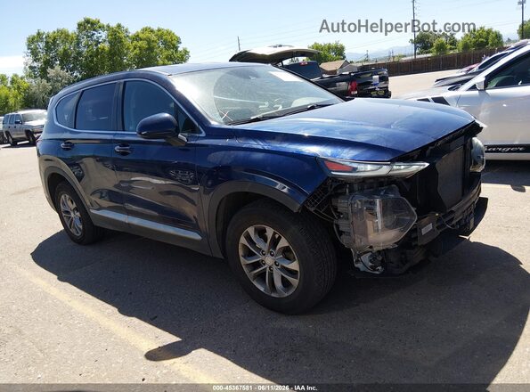 5NMS2CADXLH145542 2020 HYUNDAI SANTA FE Blue Вид щитка приладів