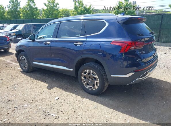5NMS2DA14PH011109 2023 HYUNDAI SANTA FE HYBRID Blue Задня ліва чверть