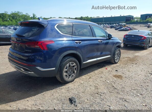 5NMS2DA14PH011109 2023 HYUNDAI SANTA FE HYBRID Blue Задня права чверть