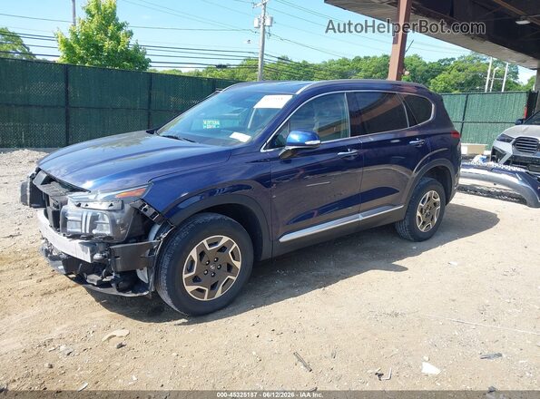5NMS2DA14PH011109 2023 HYUNDAI SANTA FE HYBRID Blue Передня ліва чверть