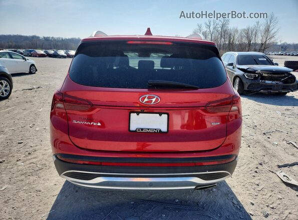 5NMS2DAJ0MH350218 2021 HYUNDAI SANTA Red Vista trasera
