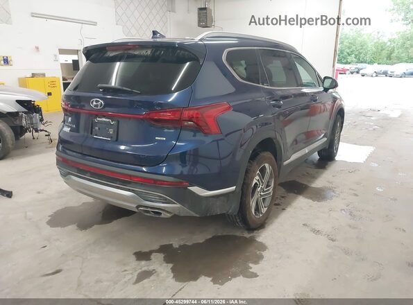 5NMS2DAJ0NH397685 2022 HYUNDAI SANTA FE Синий Задняя правая четверть