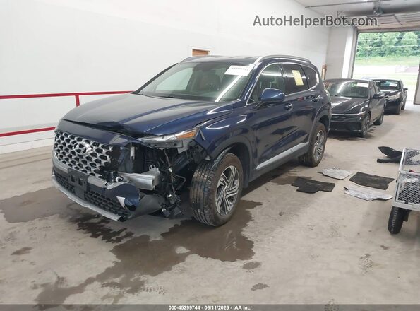 5NMS2DAJ0NH397685 2022 HYUNDAI SANTA FE Синий Передняя левая четверть